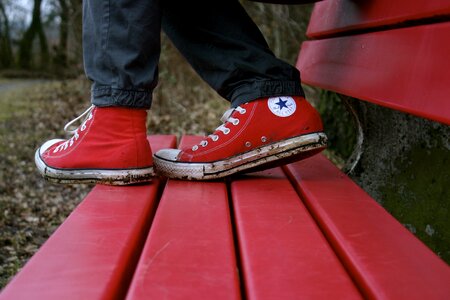 Shoes converse red