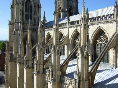 Gothic arches stone photo