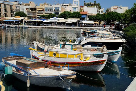 Port boats fishing boats
