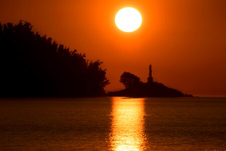 Atmosphere backlight beach