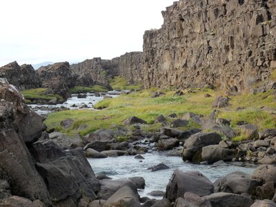 Nature landscape waterfall