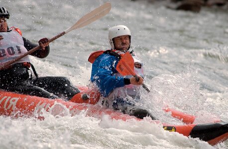 Active athlete canoe photo