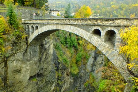 Aosta valley autumn october