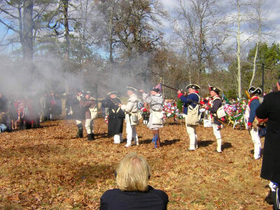 Battle of Cowpens Reenactment during the American Revolution photo