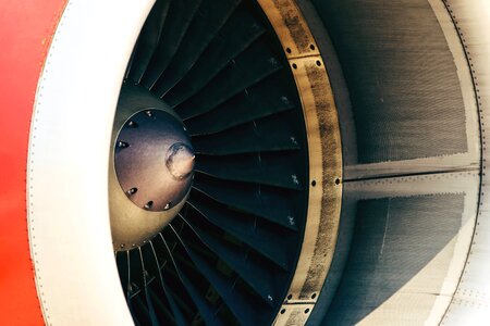 Aircraft aircraft engine aluminum photo