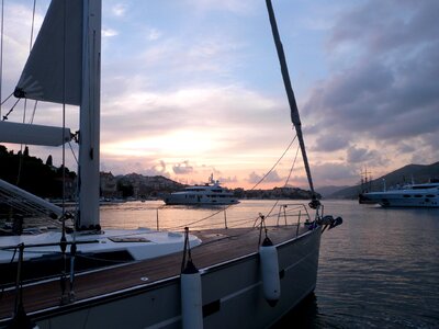 Boat sunset travel photo