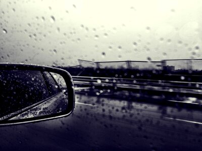 Rain drops vehicle photo