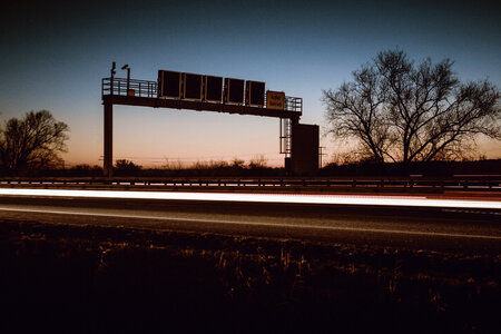 Motorway Traffic Night Tracer photo