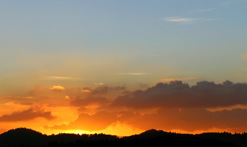 Sun evening mood