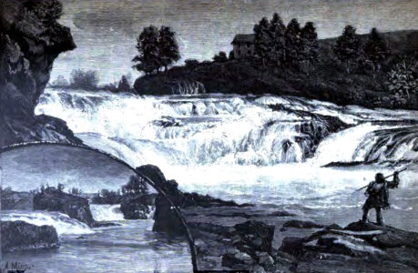 Spokane Falls in 1888 in Washington photo