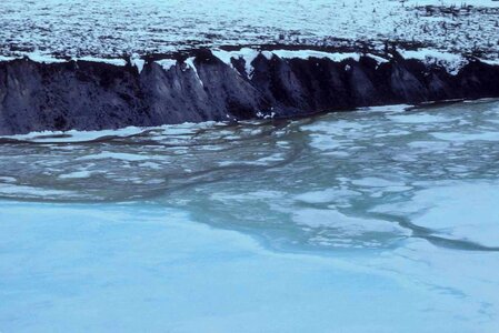 Ice river scenic