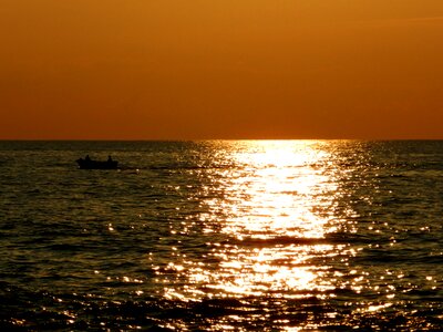 Ocean infinity sunset photo
