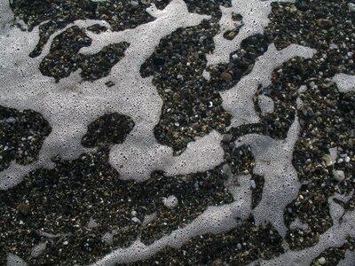 Stones beach waves