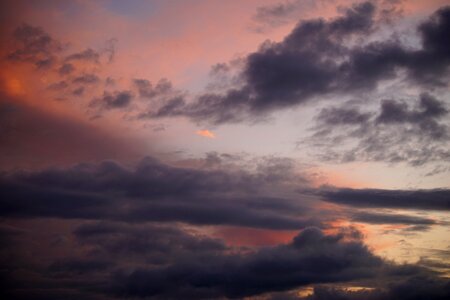 Cloud cumulus dawn photo