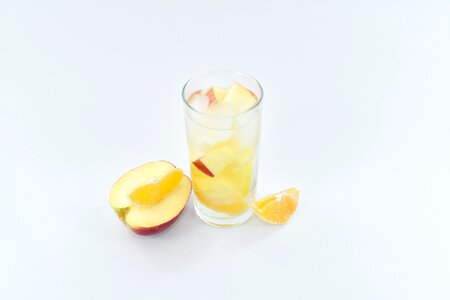 Apple beverage glass photo