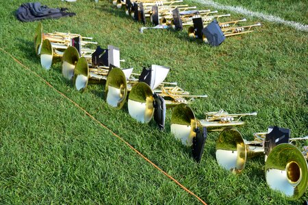 Instruments band trumpet photo