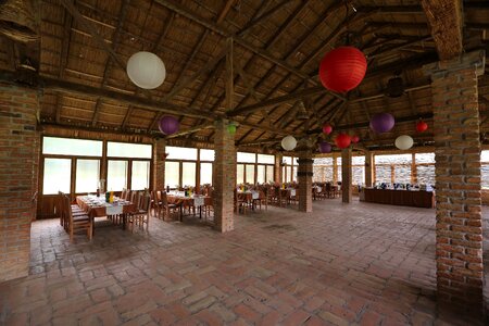 Bricks ceiling chairs