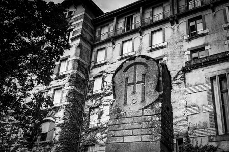 Architecture black black and white
