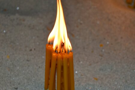 Flame stick burn photo