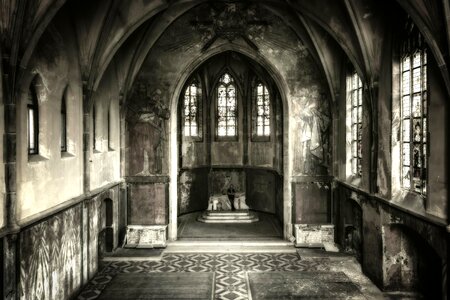 Abandoned abbey ancient