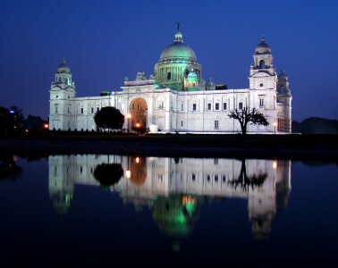 Illumination of Victoria Memorial, Kolkata in India