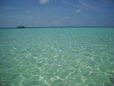 Maldives sea boat photo