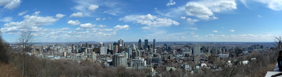 Montreal mont royal panorama photo