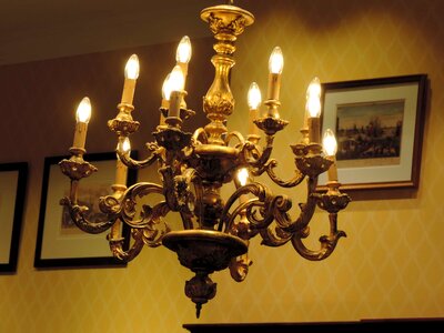 Baroque victorian lamp