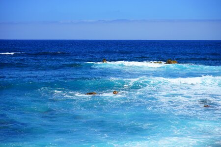 Wide wave blue photo