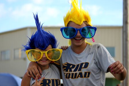 Fun girls laughing photo