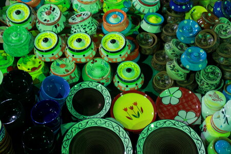 Array Of Earthenware Colorful 2 photo