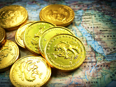 Gold Coins Stock Photos photo
