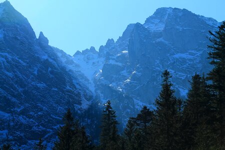 Tatra mountains travel snowy landscape
