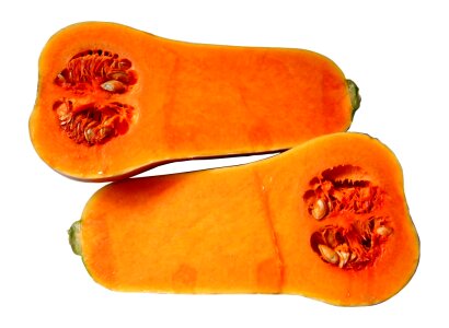 Orange pumpkin seeds pulp