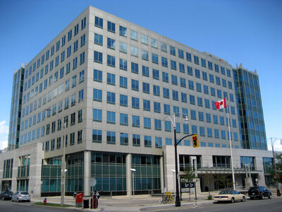Bay Street Federal Building in Hamilton, Ontario, Canada photo