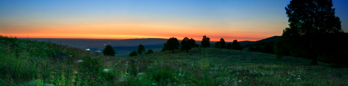 summer night landscape