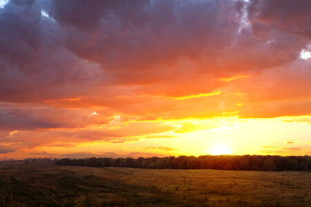 sunset scene photo