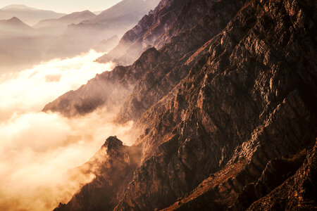 Side of the Mountain in Pregasina, Italy photo