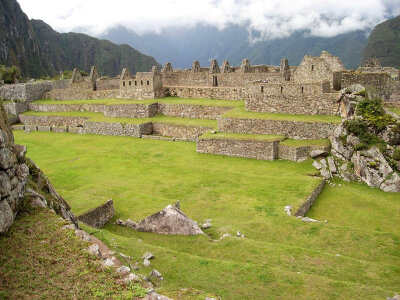 Ancient Stone Fort at Machu Picchu, Peru photo