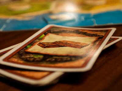 Board game table game play
