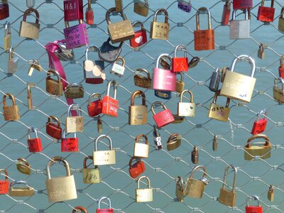 Love padlocks love symbol