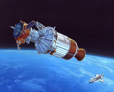 Art drawing spacecraft photo