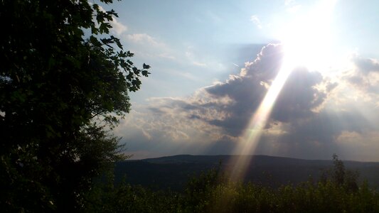 Sky ray of light romance photo