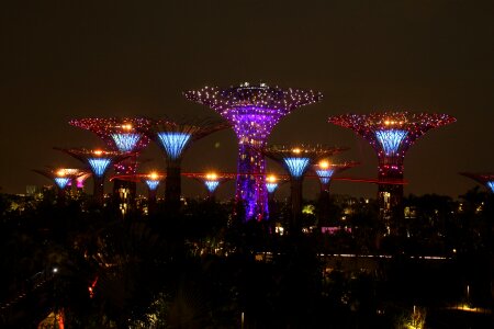 Night landmark park photo
