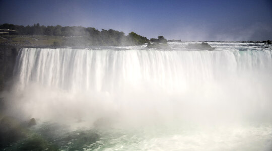 View of American Falls, the Smaller Cousin of Niagara Falls in Ontario, Canada