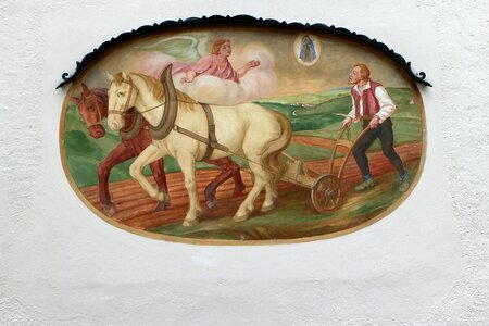Painting frescos upper bavaria photo