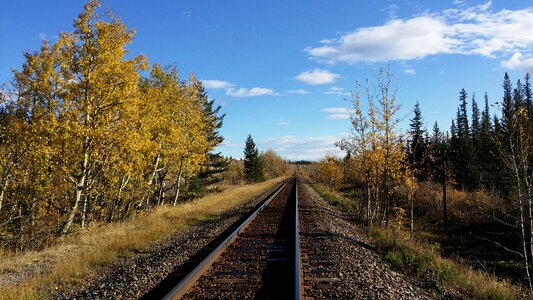 Train railway track photo