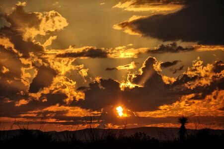Sunset orange sclouds