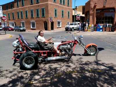 Motorcycle extralong bike photo