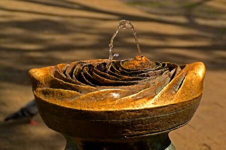 Water basin water water fountain photo